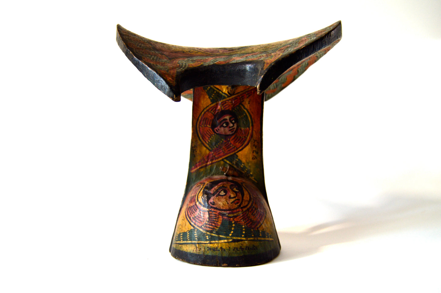 Reposacabeza  decorativo de madera