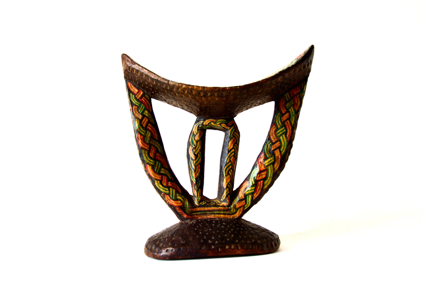 Reposacabeza  decorativo de madera